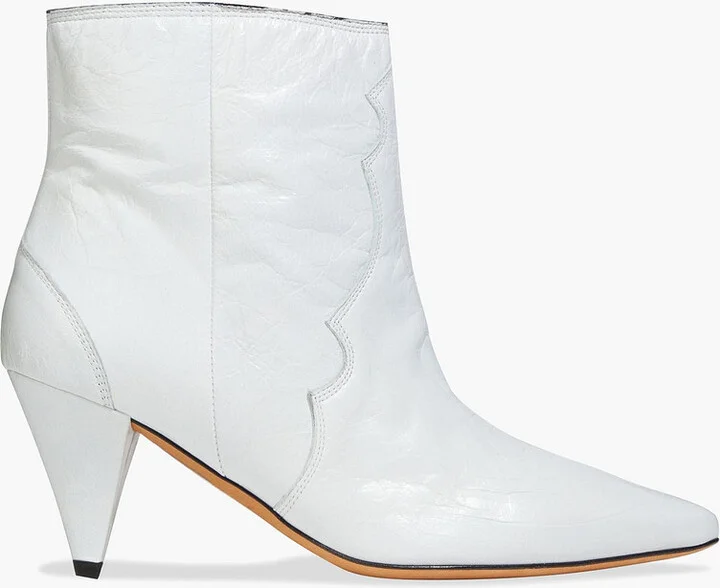 Cotopa crinkled-leather ankle boots