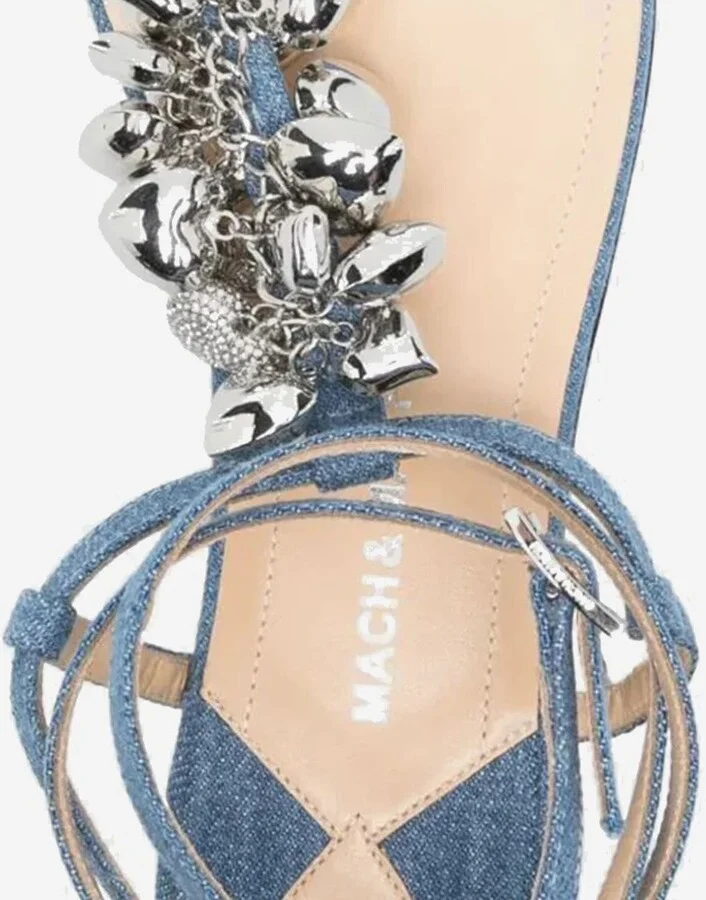 Cotton And Leather Sandals - Image 4