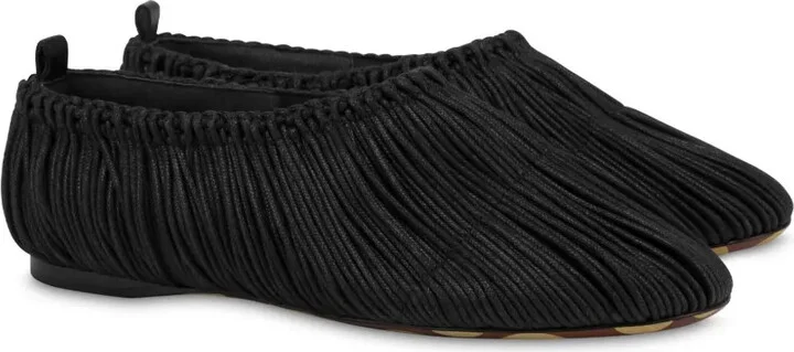 Cotton-Blend Ballerina Shoes - Image 2