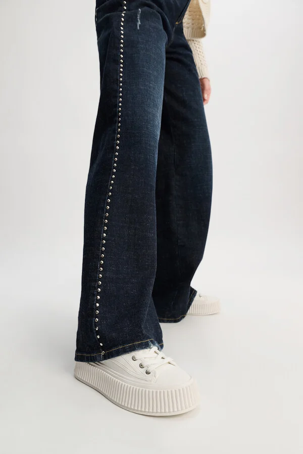 Cotton canvas platform sneakers - Image 4