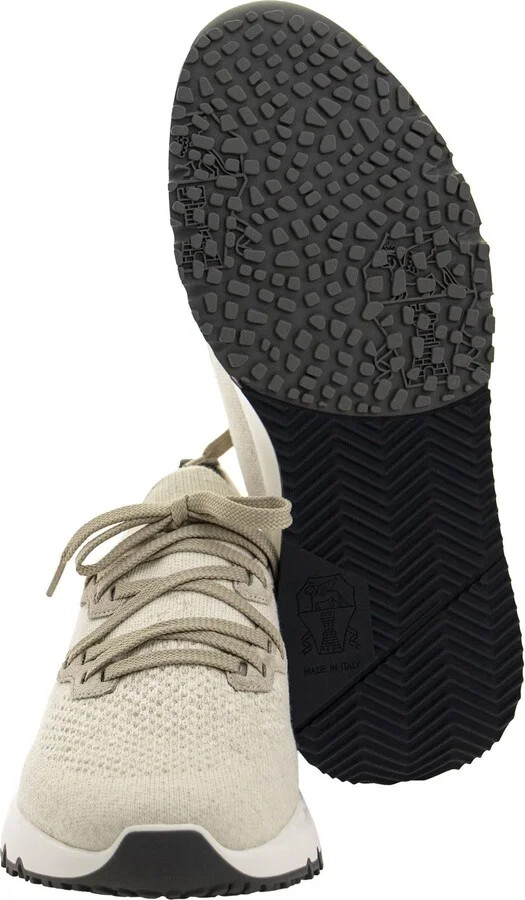 Cotton Chiné Knit Runners Sneakers - Image 5