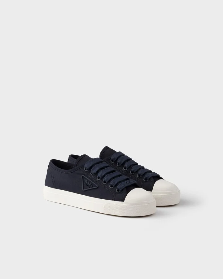 Cotton gabardine sneakers