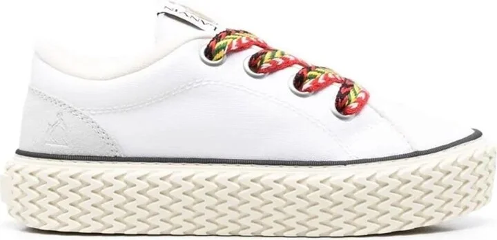 Cotton Lace-up Sneakers