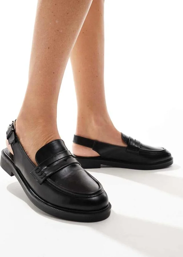 Cotton On Ciara classic slingback loafer in Black - Image 3