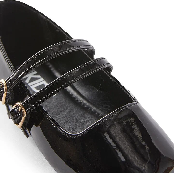 Cotton On Olivia Ballet Flat - Black patent/square toe - Image 4