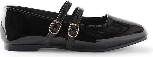Cotton On Olivia Ballet Flat - Black patent/square toe