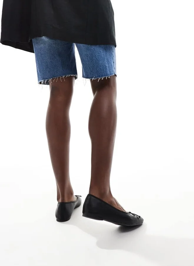 Cotton On smooth black classic ballet flats - Image 2