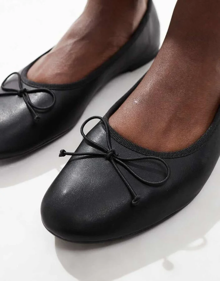 Cotton On smooth black classic ballet flats - Image 4