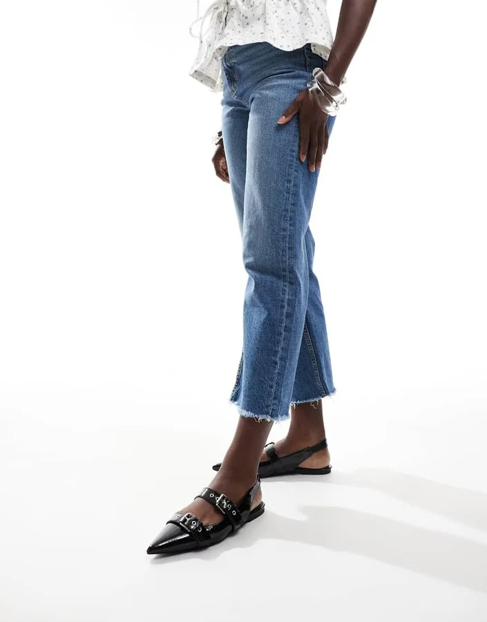Cotton On zadie buckle slingback in black - Image 4