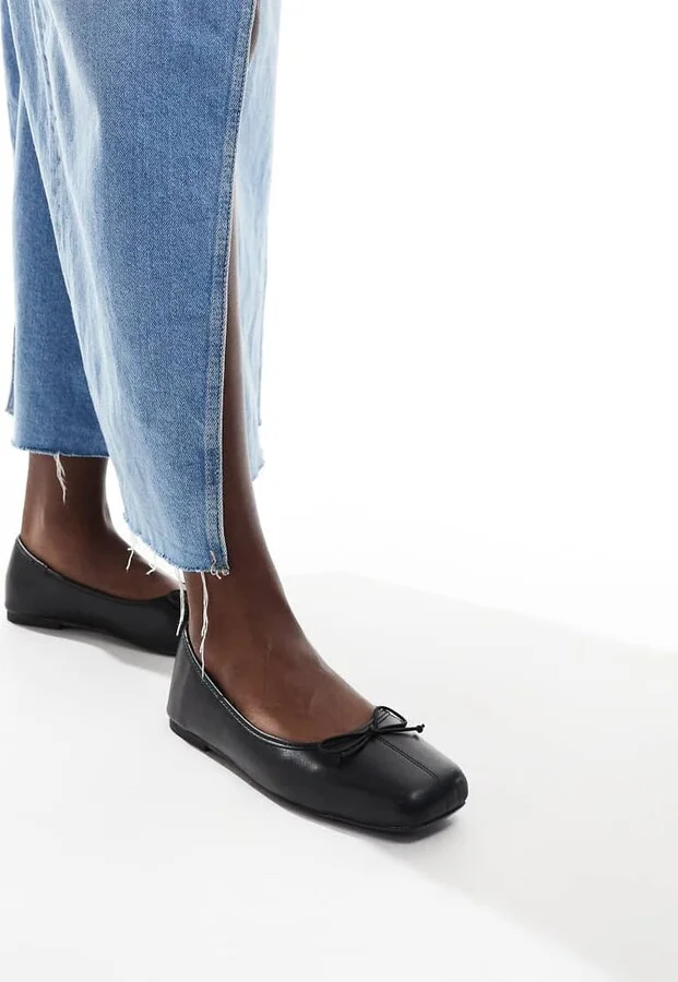 Cotton On Ziggy ballet pumps in black