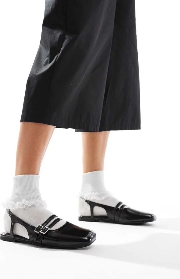 Cotton On Ziggy slingback ballet flats in black - Image 4