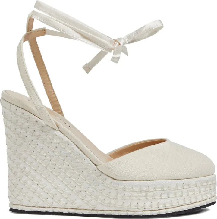 Cotton Wedge Espadrilles