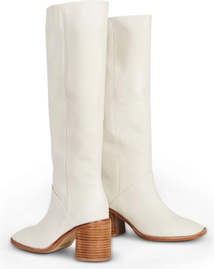 Coucou Tall Heeled Boot-White