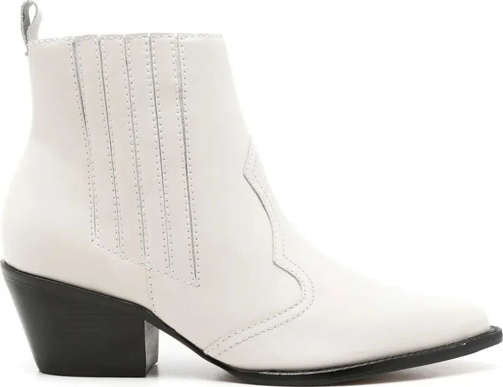 Country leather ankle boots
