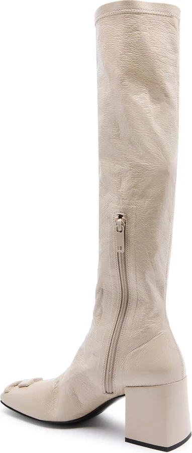 Courrèges 75 Crinkled Vinyl Knee-high Boots - Image 2