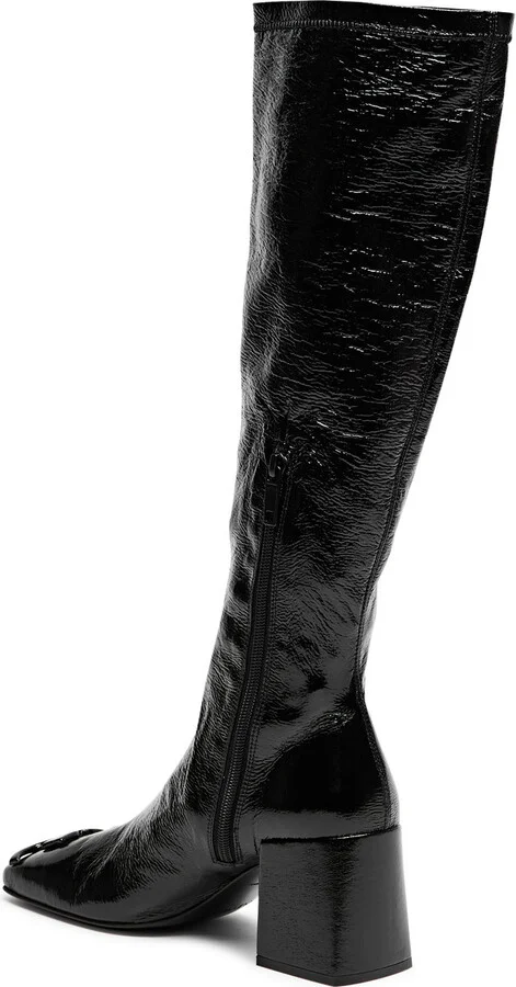 Courrèges 75 Crinkled Vinyl Knee-high Boots - Image 6