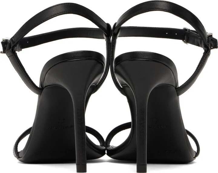Courrèges Black AC Heeled Sandals - Image 2