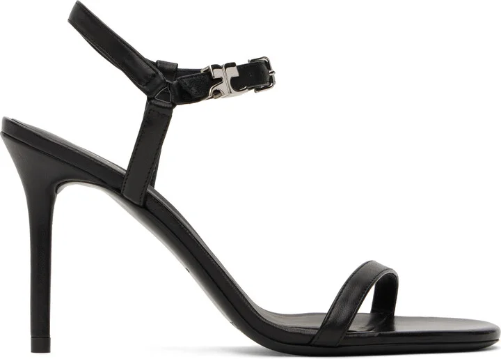 Courrèges Black AC Heeled Sandals