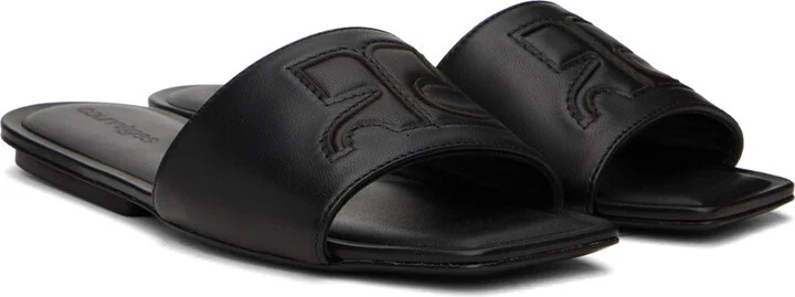 Courrèges Black 'AC' Sandals - Image 4