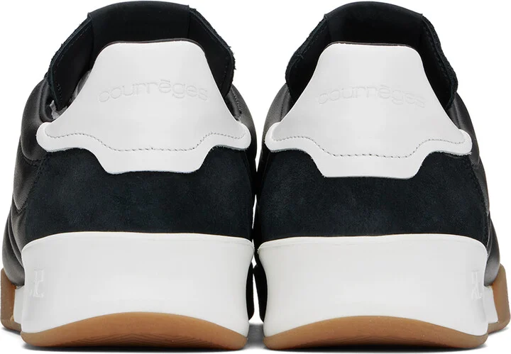 Courrèges Black Club02 Leather Sneakers - Image 2