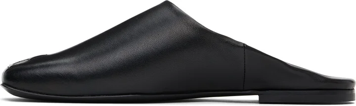 Courrèges Black Heritage Leather Mules - Image 3