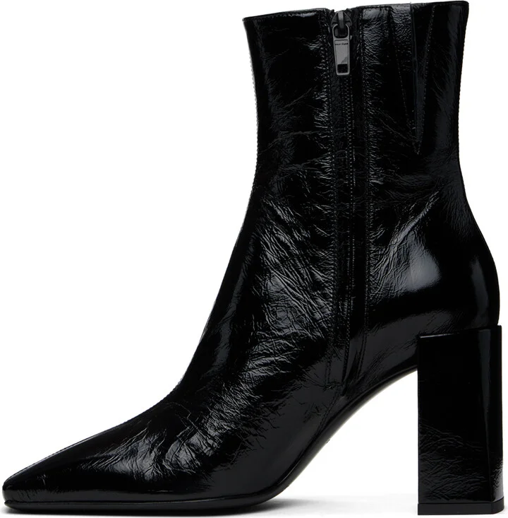 Courrèges Black Heritage Naplack Leather Boots - Image 3