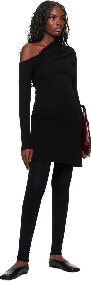 Courrèges Black Minimal Leather Loafers - Image 5
