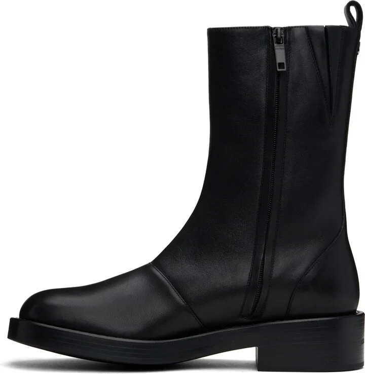 Courrèges Black Rider Leather Boots - Image 3