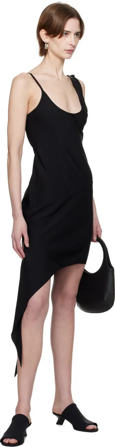 Courrèges Black Wet Scuba Heeled Mules - Image 5