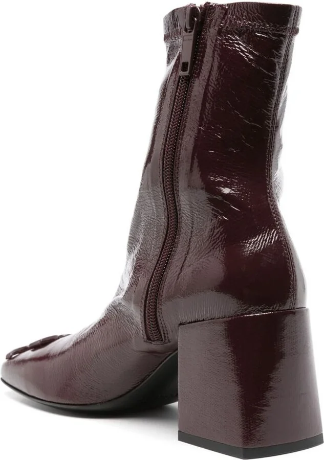 Courrèges Burgundy '70Mm' Boots With Logo - Image 2