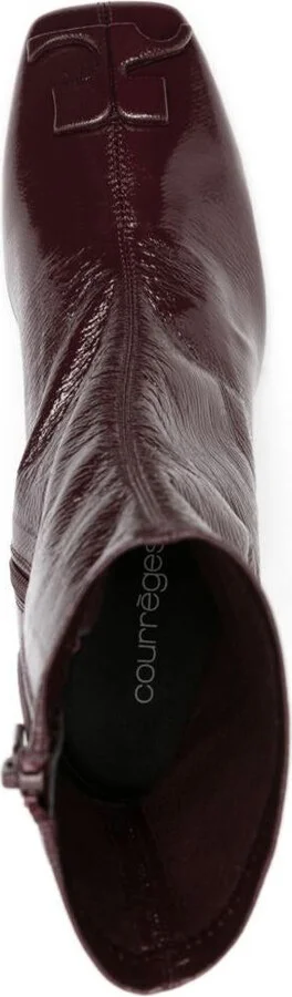 Courrèges Burgundy '70Mm' Boots With Logo - Image 3