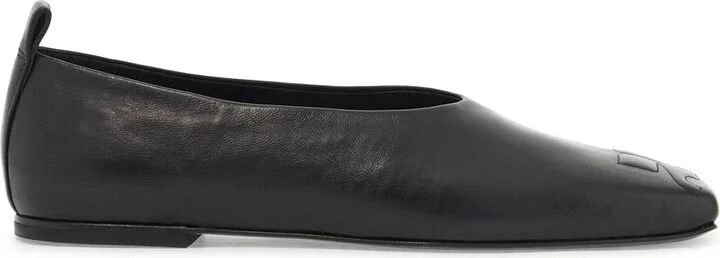 COURREGES ist leather ballet flats