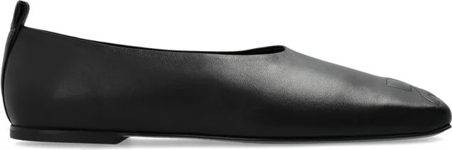 Courrèges Minimal Square-Toe Loafers