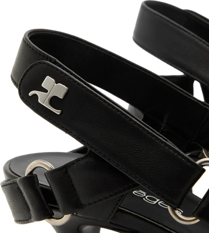 Courrèges Racer 65 Leather Slingback Pumps - Image 4