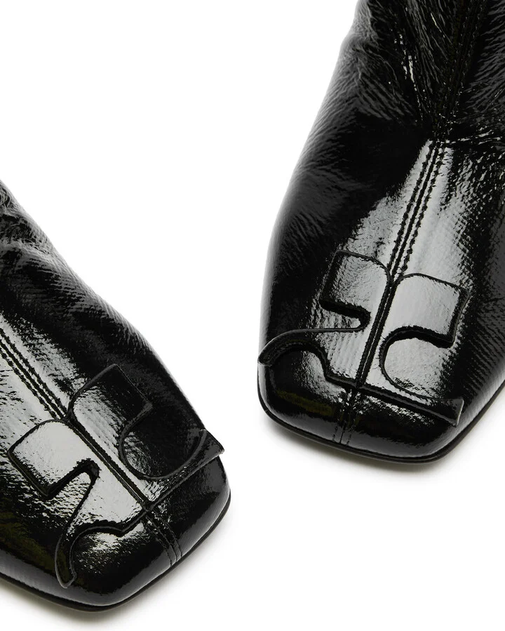 Courrèges Reedition 75 Crinkled Vinyl Ankle Boots - Image 3
