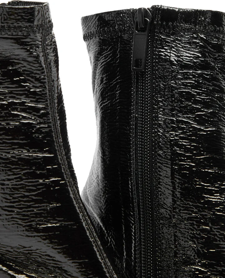 Courrèges Reedition 75 Crinkled Vinyl Ankle Boots - Image 4
