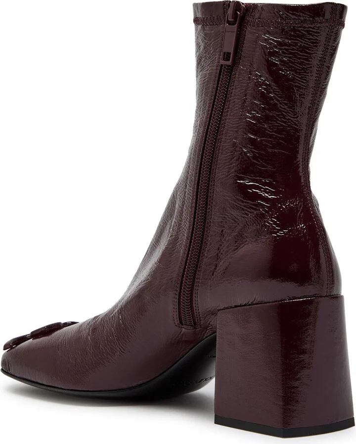 Courrèges Reedition 75 Crinkled Vinyl Ankle Boots - Image 2