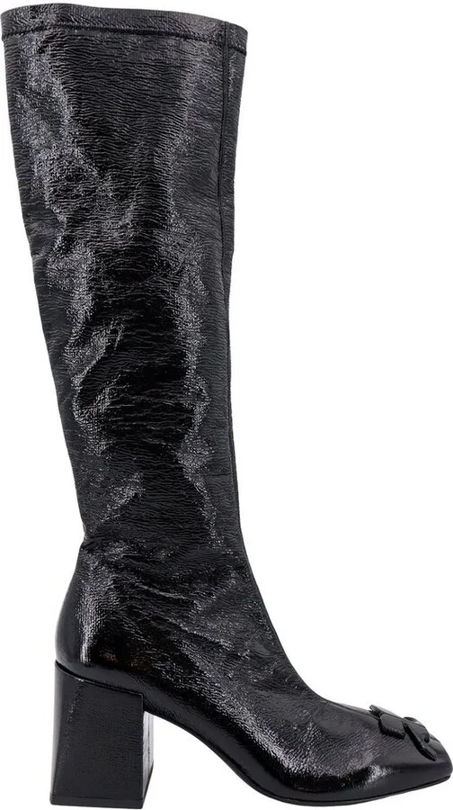 Courrèges Reedition AC Vinyl Square Toe Boots