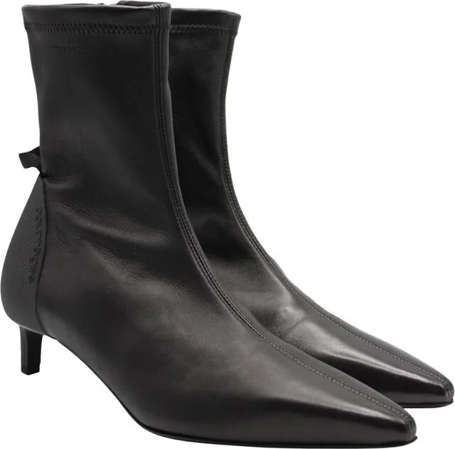 Courrèges Scuba Stretch Leather Ankle Boots Shoes - Image 2