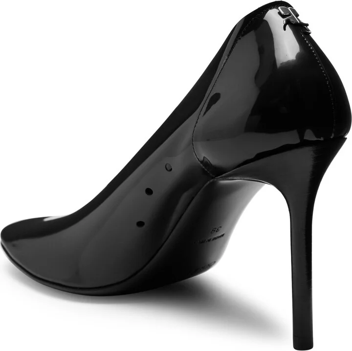 Courrèges Translucent 100 Glossed Leather Pumps - Image 2