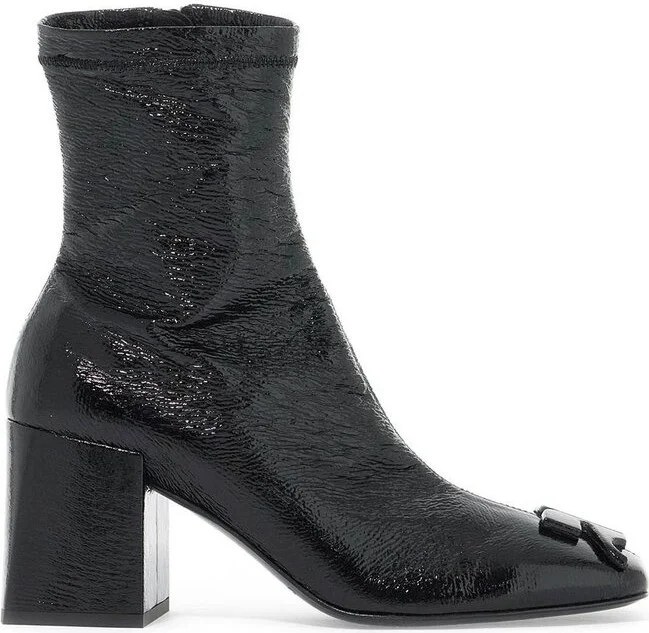 Courrèges Zip Detailed Square Toe Ankle Boots