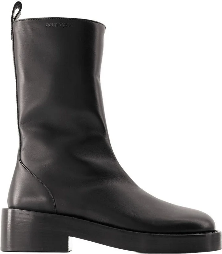 Courrèges Zipped Ankle Boots