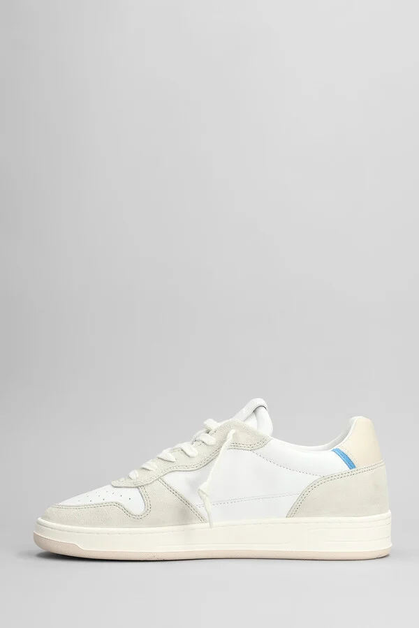 Court 2.0 Vintage Sneakers In White Suede And Leather - Image 3