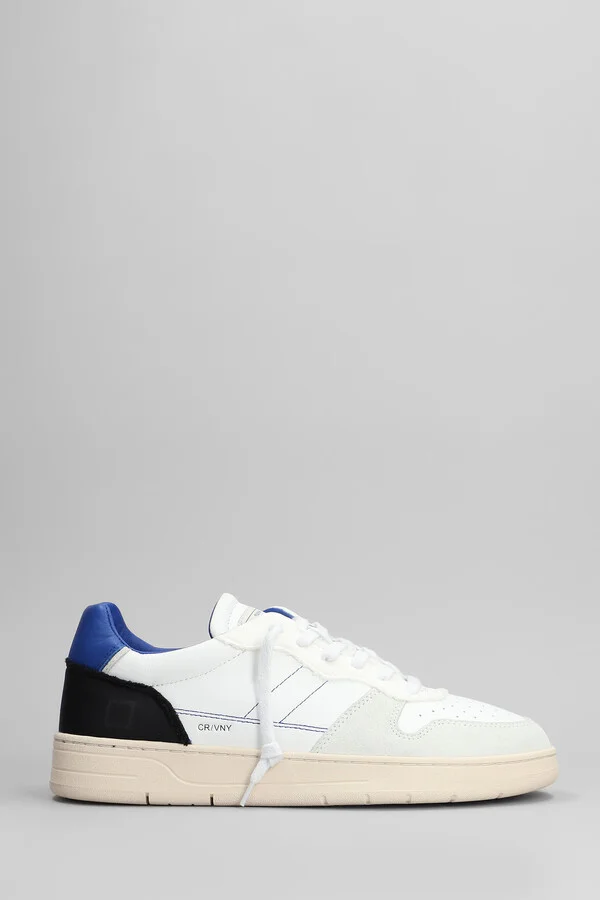 Court 2.0 Vintage Sneakers In White Suede And Leather