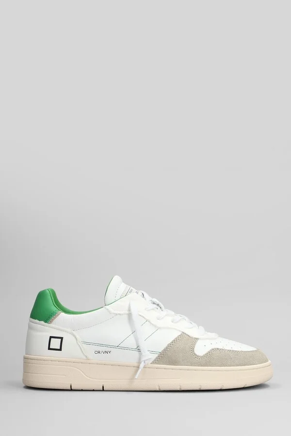Court 2.0 Vintage Sneakers In White Suede And Leather