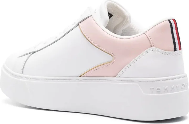 Court 45mm leather flatform sneakers - Image 3