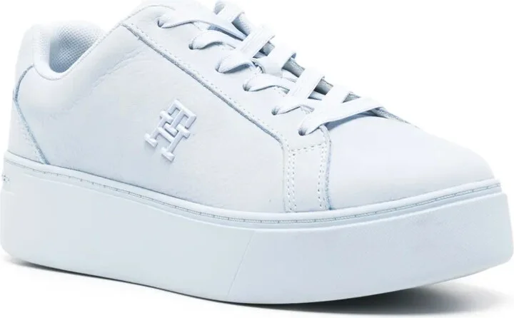 Court 45mm leather flatform sneakers - Image 2