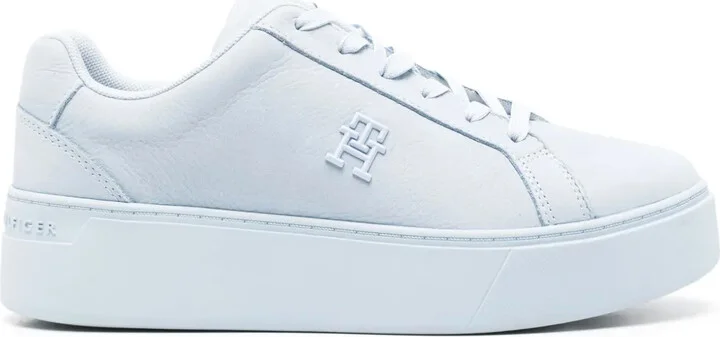 Court 45mm leather flatform sneakers