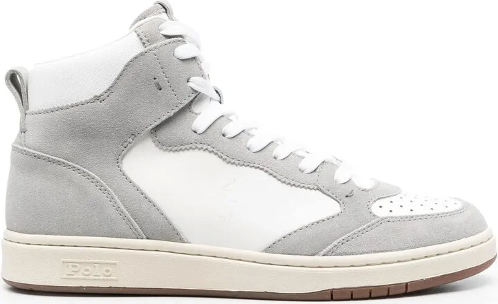 Court hi-top suede sneakers