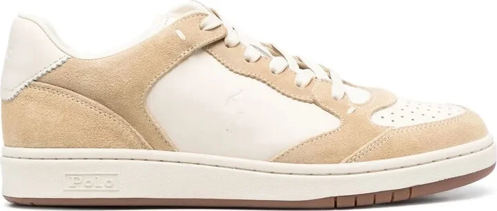Court leather-suede sneakers